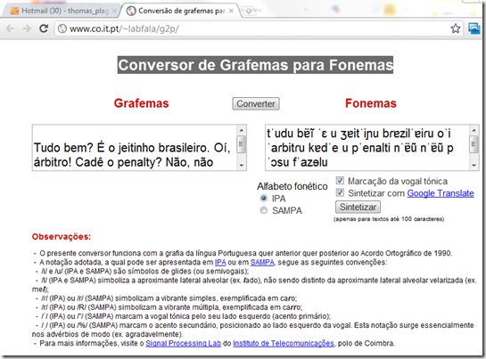 demo-portuguese-Conversor-de-Grafemas-para-Fonemas