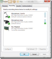 windows audio for messenger3