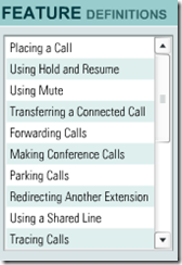 cisco 7912 tutorial feature menu1
