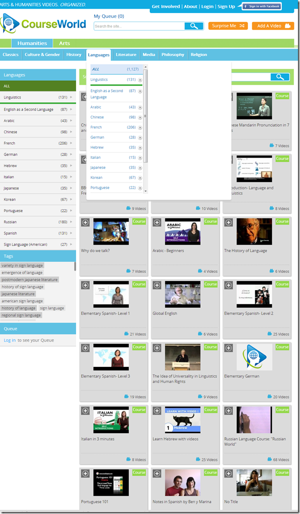 Courseworld.org offers foreign language learning video clips | Thomas ...