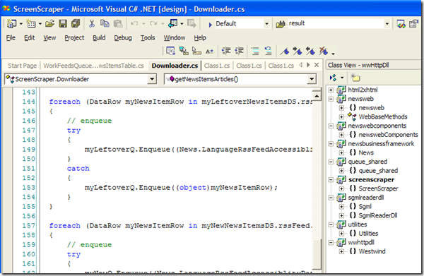 glossing-rss-news--vs.net-c#